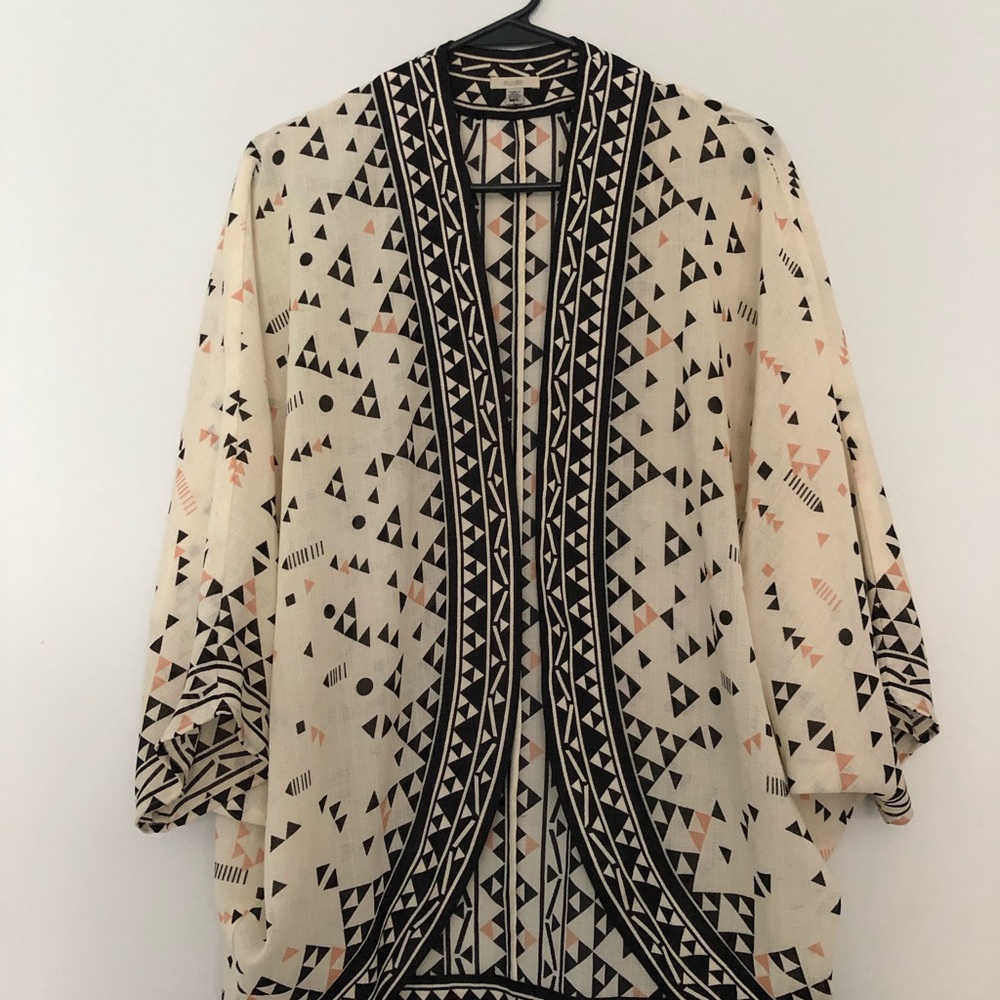 Translucent Pattered Blouse - image 1